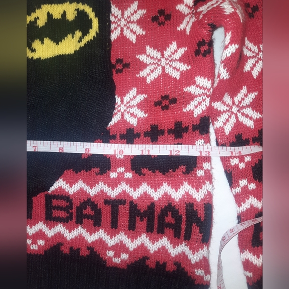 Batman | Christmas Sweater Red / Black Size 5 - Picture 8 of 8